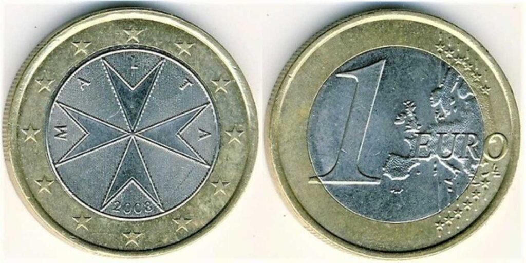 1 euro croce malta
