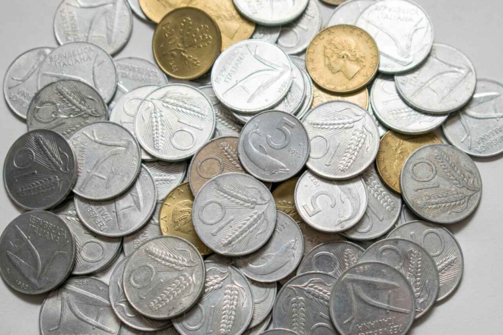vecchie lire 20 centesimi 2 lire moneta